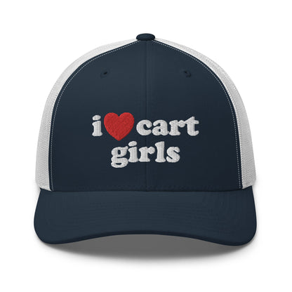 I Love Cart Girls Trucker Hat