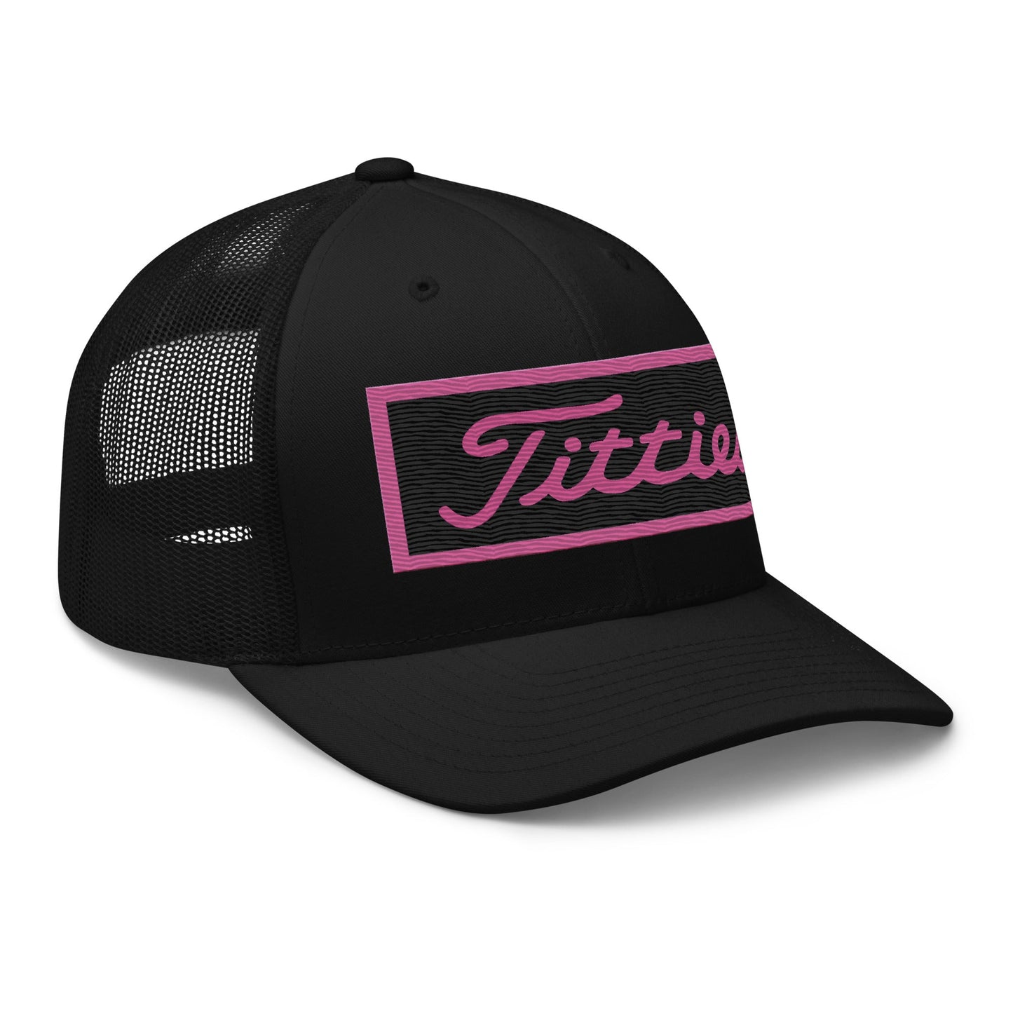 Embroidered Pink Titties Trucker Cap