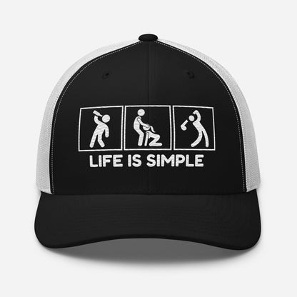 Life Is Simple Trucker Hat