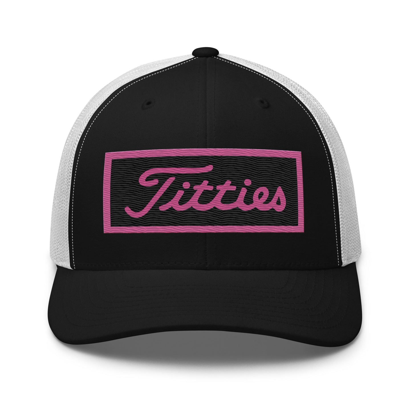 Embroidered Pink Titties Trucker Cap
