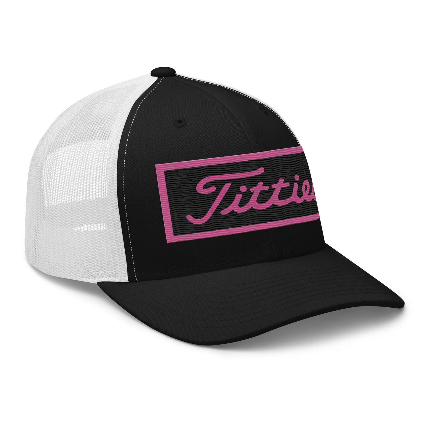 Embroidered Pink Titties Trucker Cap