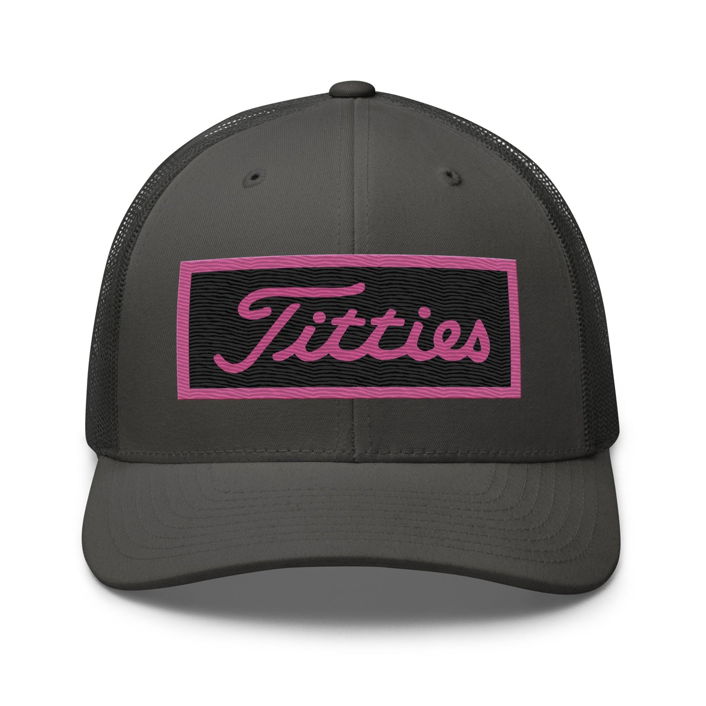 Embroidered Pink Titties Trucker Cap