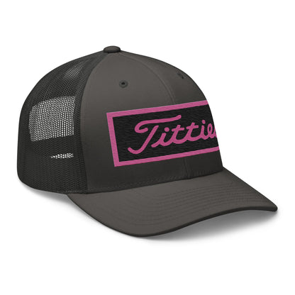 Embroidered Pink Titties Trucker Cap