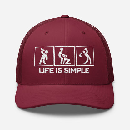 Life Is Simple Trucker Hat