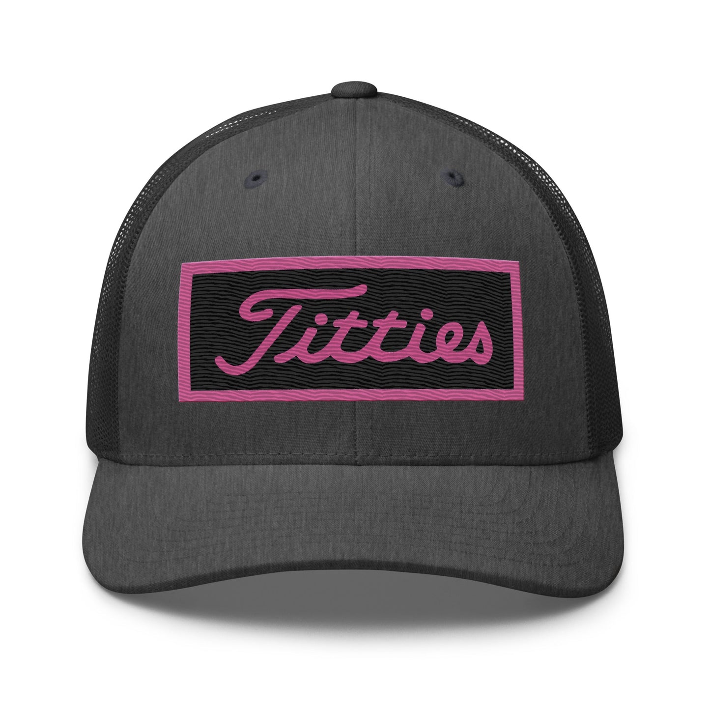 Embroidered Pink Titties Trucker Cap