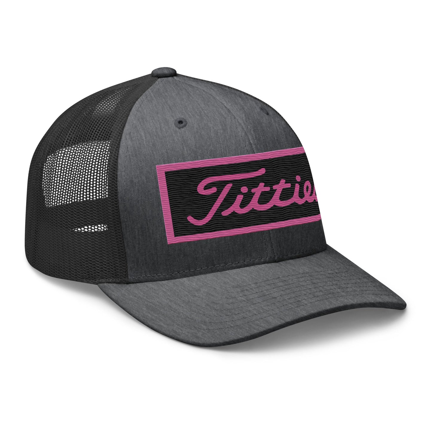 Embroidered Pink Titties Trucker Cap