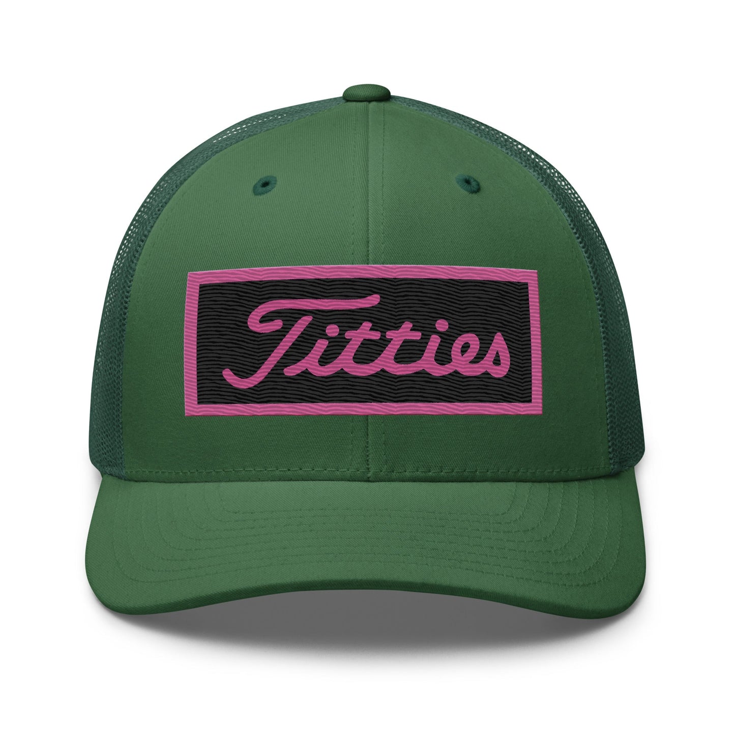 Embroidered Pink Titties Trucker Cap