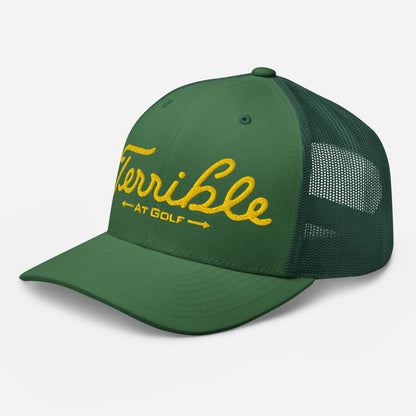 Terrible At Golf Masters Trucker Hat(NEW)