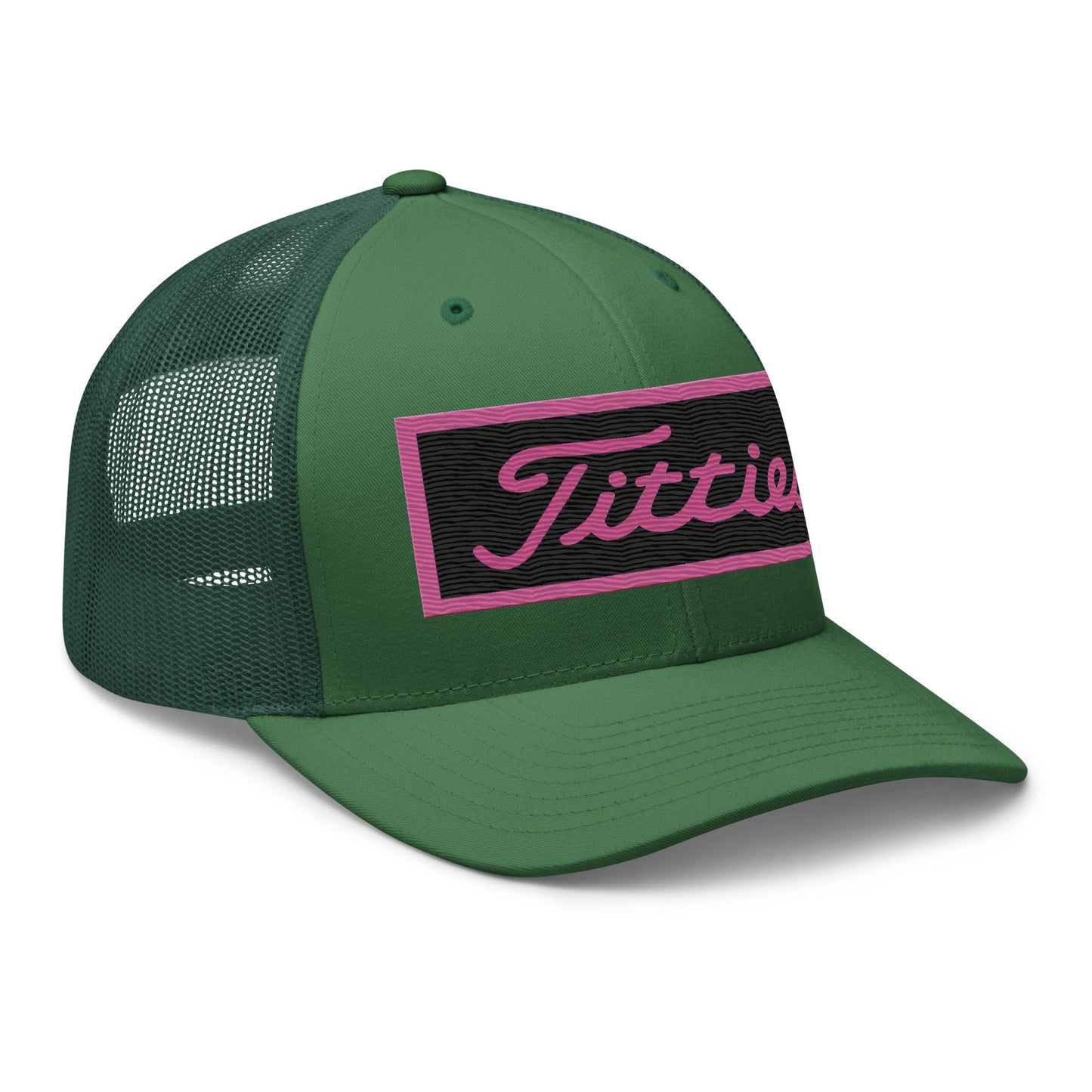 Embroidered Pink Titties Trucker Cap