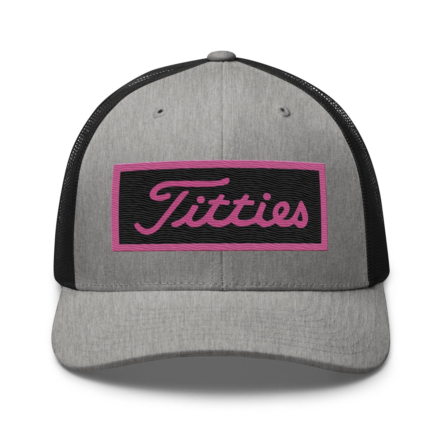 Embroidered Pink Titties Trucker Cap