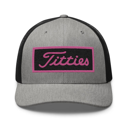 Embroidered Pink Titties Trucker Cap