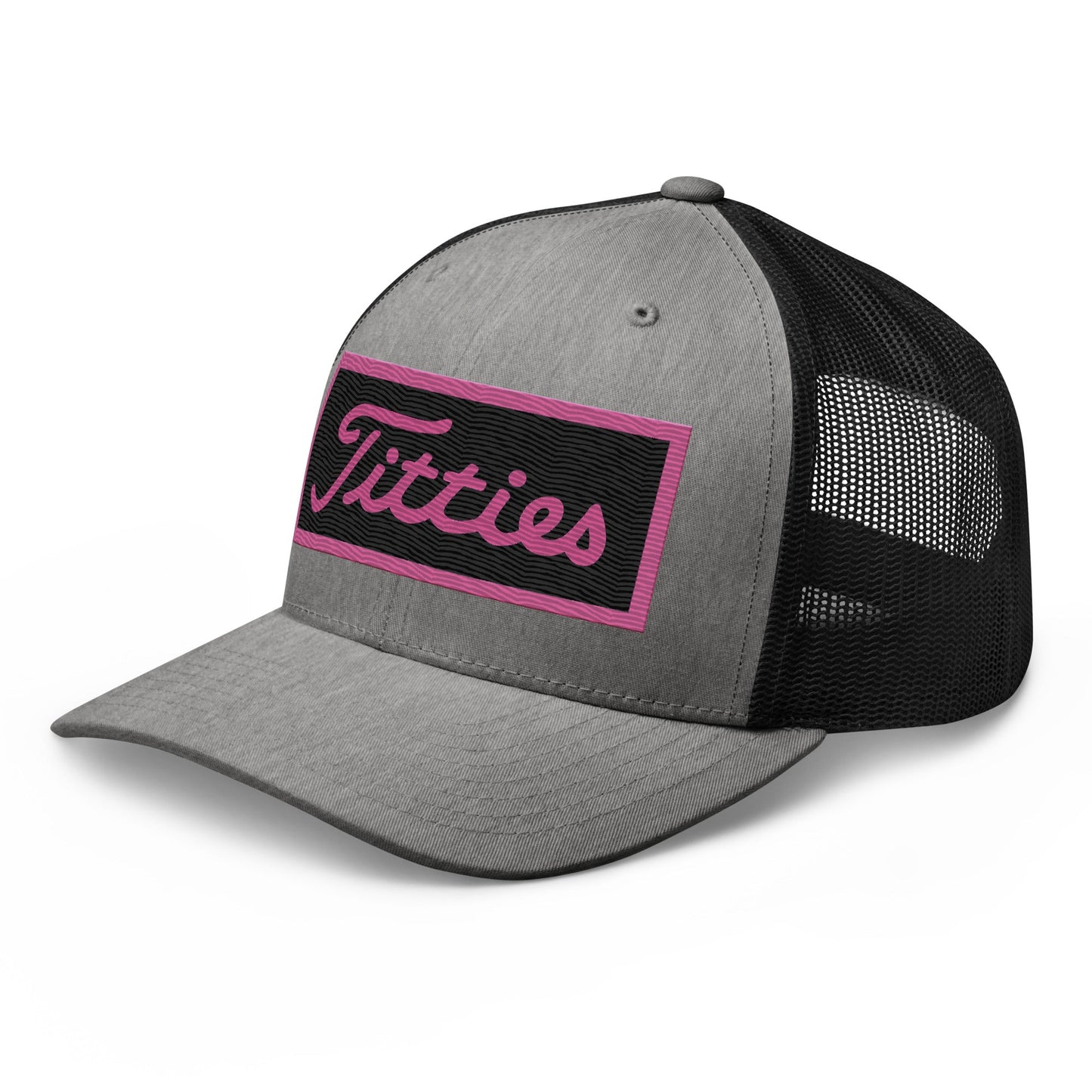 Embroidered Pink Titties Trucker Cap