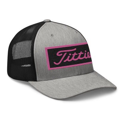 Embroidered Pink Titties Trucker Cap