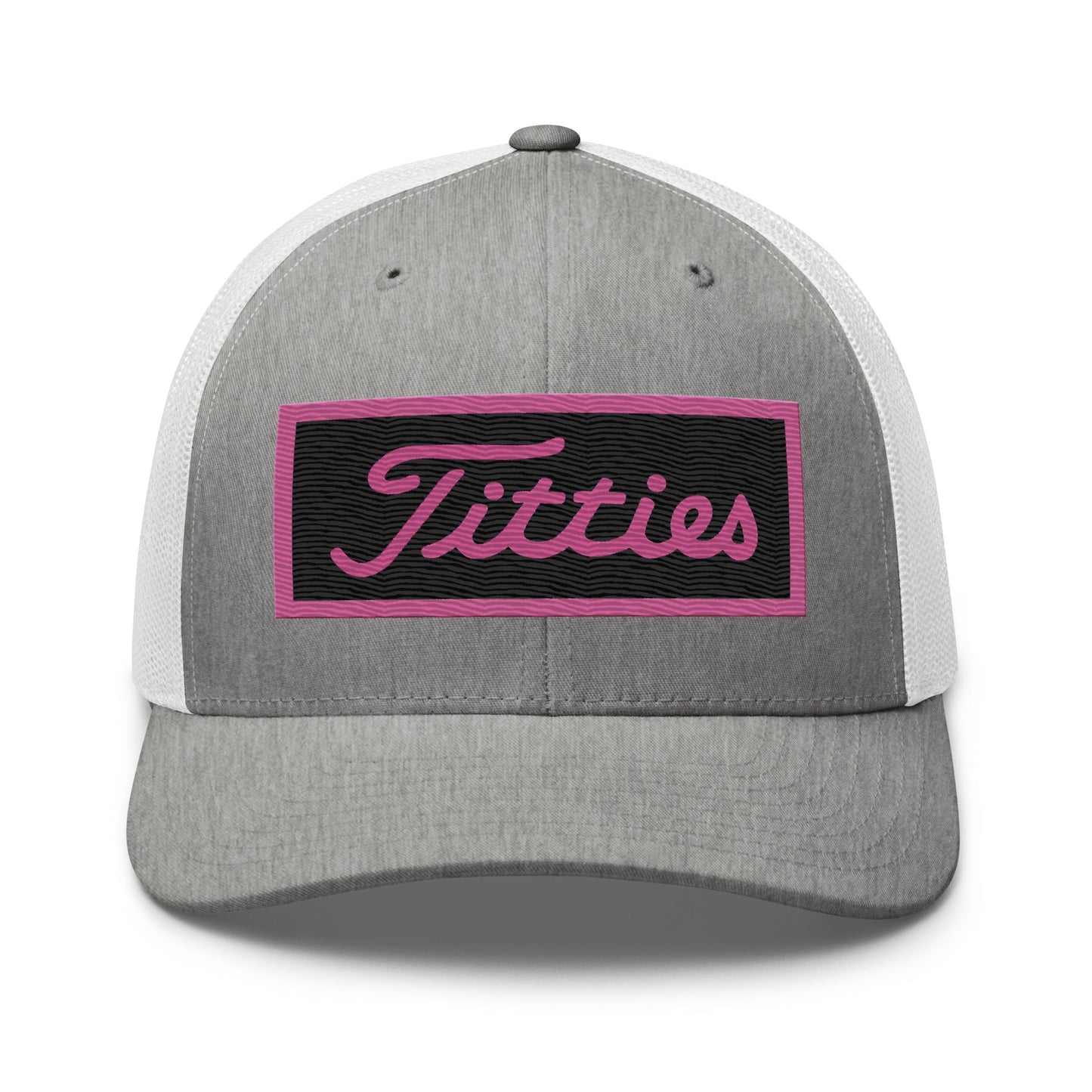 Embroidered Pink Titties Trucker Cap