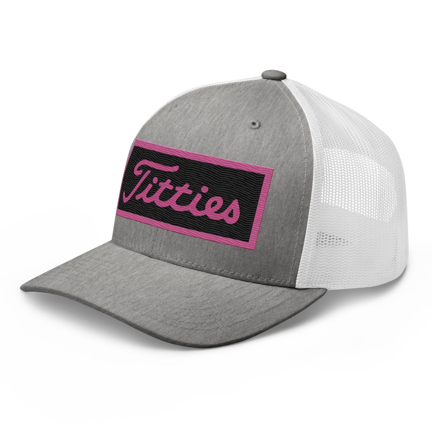 Embroidered Pink Titties Trucker Cap