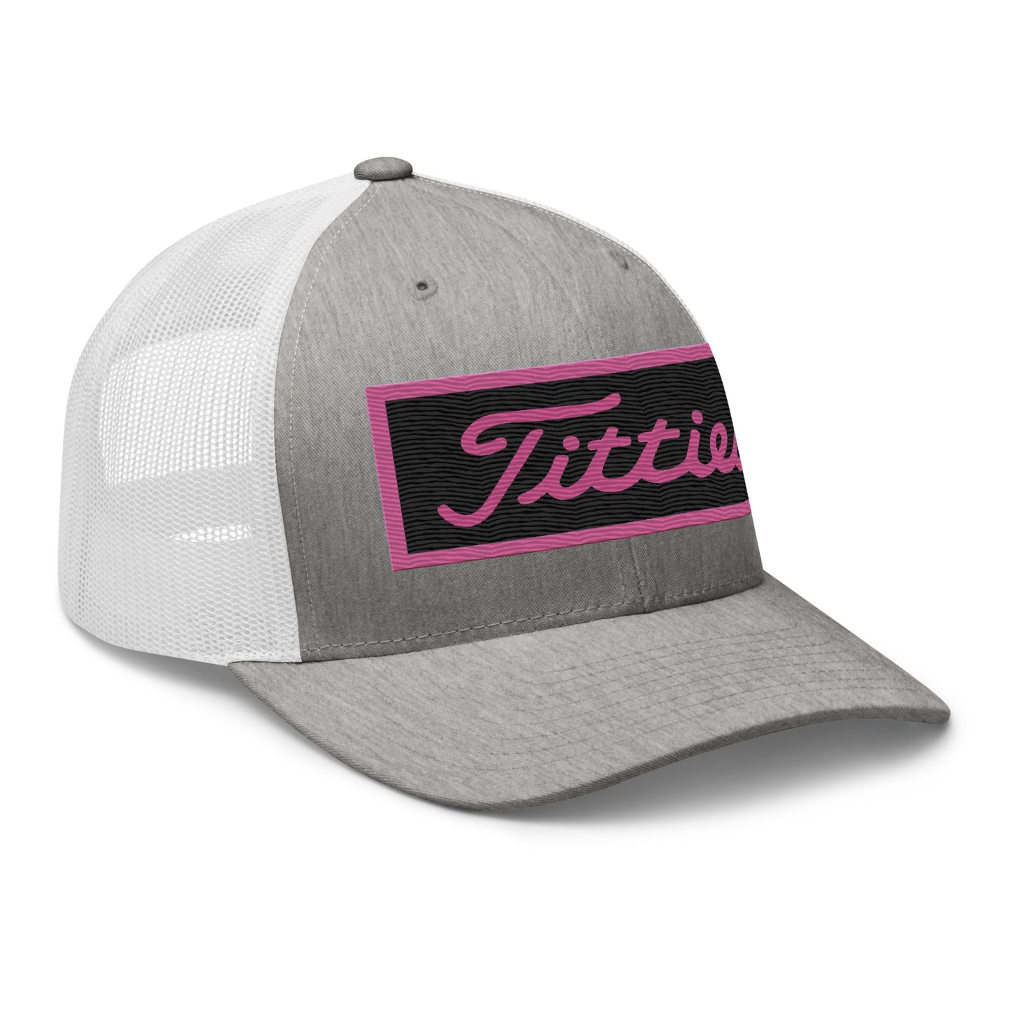Embroidered Pink Titties Trucker Cap