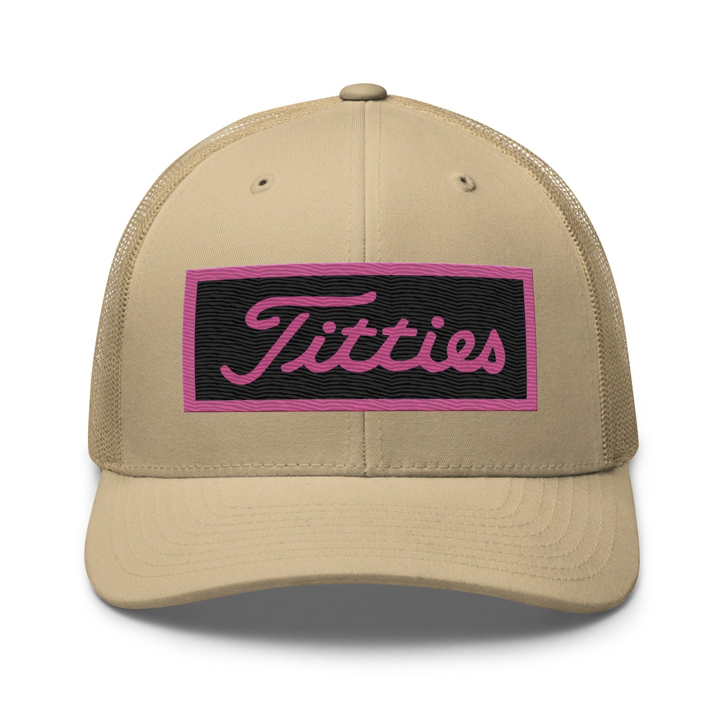 Embroidered Pink Titties Trucker Cap