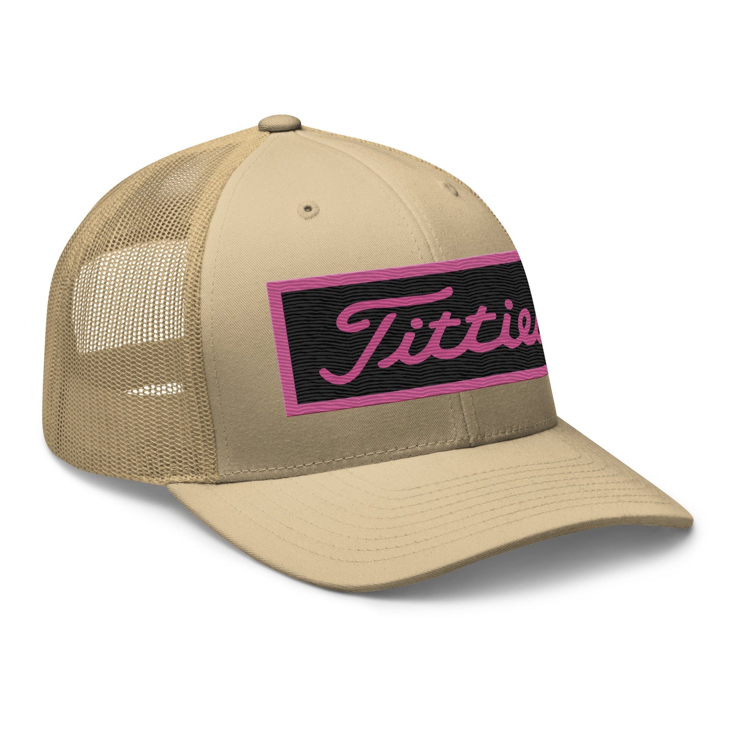 Embroidered Pink Titties Trucker Cap