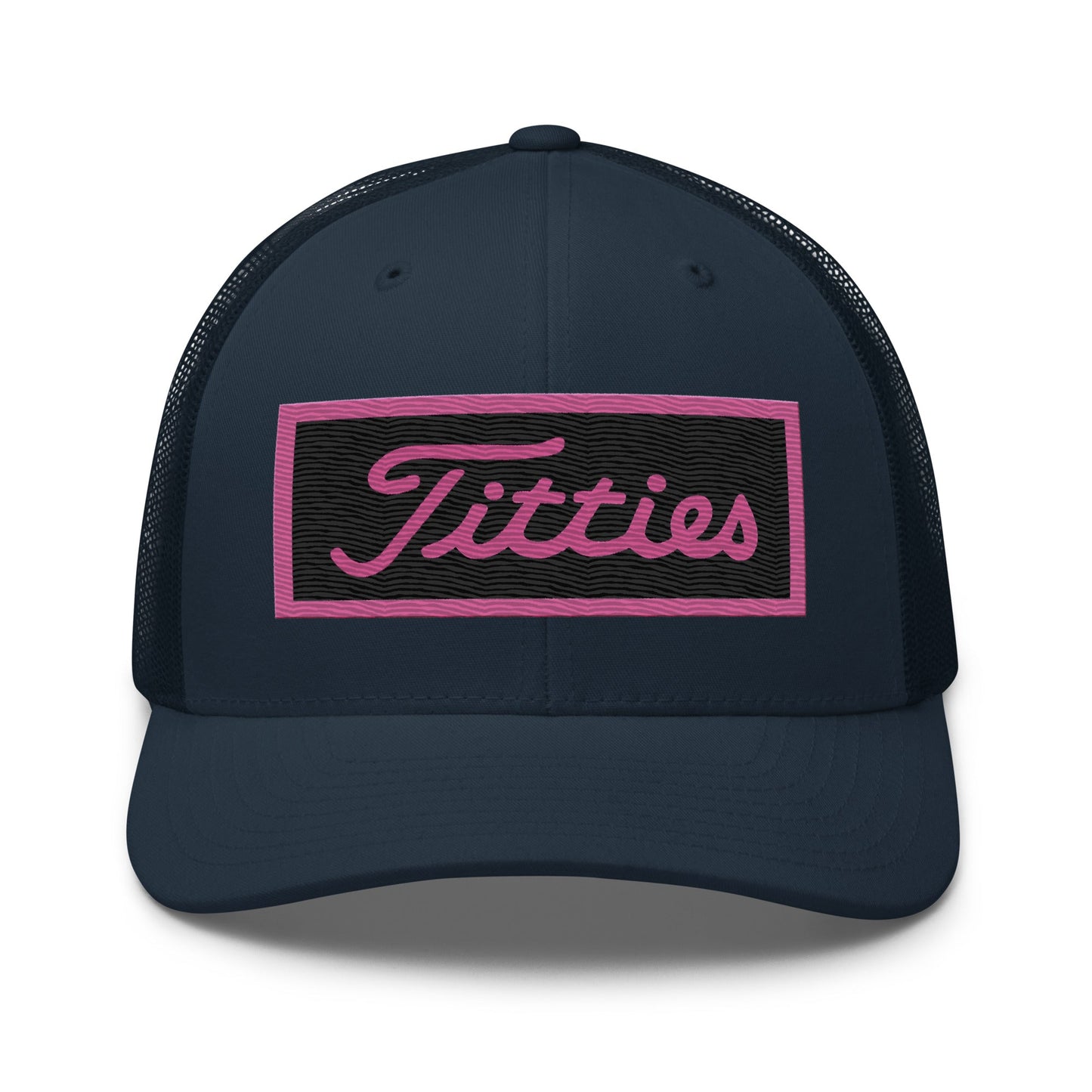 Embroidered Pink Titties Trucker Cap