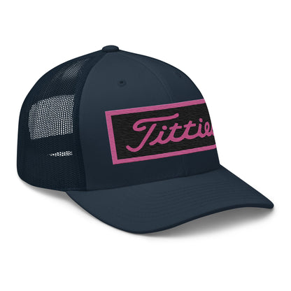 Embroidered Pink Titties Trucker Cap
