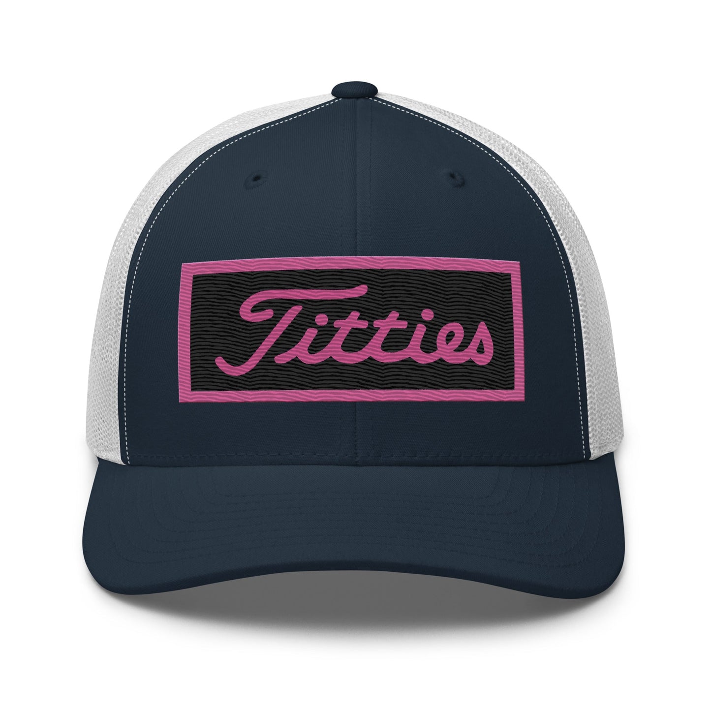 Embroidered Pink Titties Trucker Cap