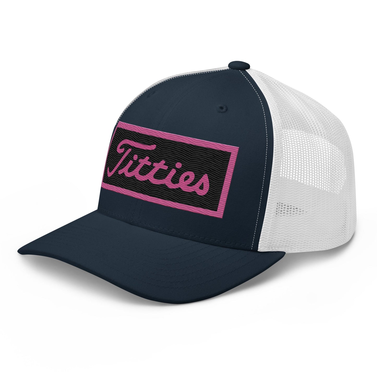 Embroidered Pink Titties Trucker Cap