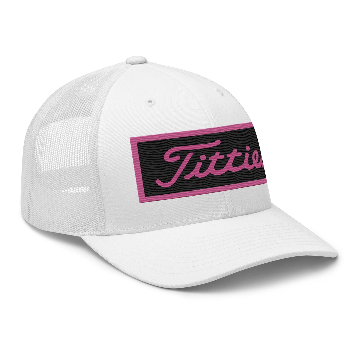 Embroidered Pink Titties Trucker Cap